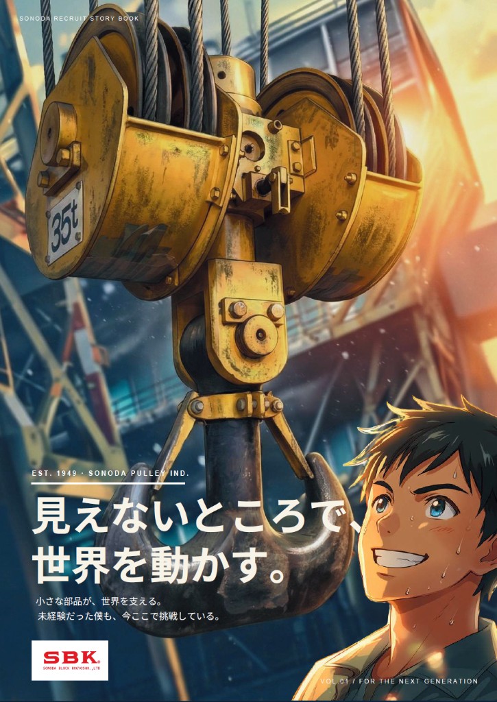 園田滑車工業所 RECRUIT STORY BOOK 表紙